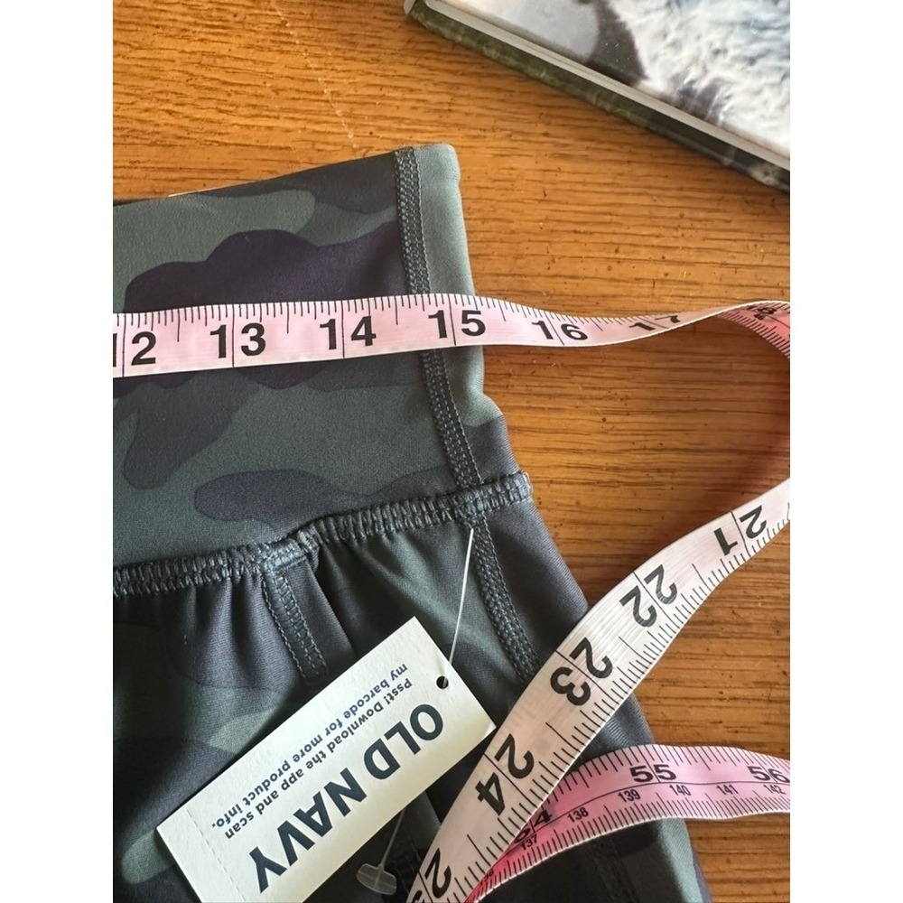 Old Navy Active Powersoft High-Rise Jogger Camo Green Ankle Pants L NEW - Picture 8 of 10